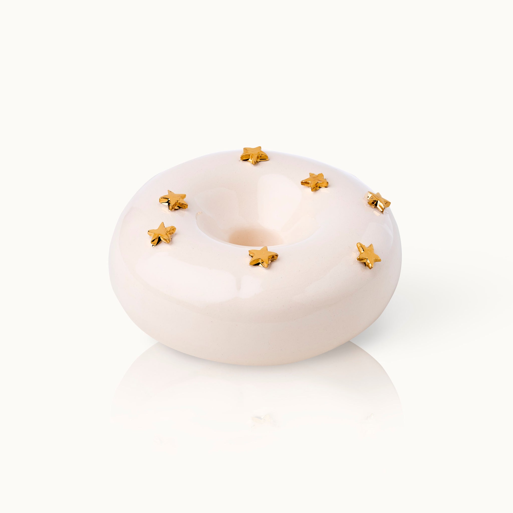 Kerzenständer Donut White Stars SPECIAL EDITION