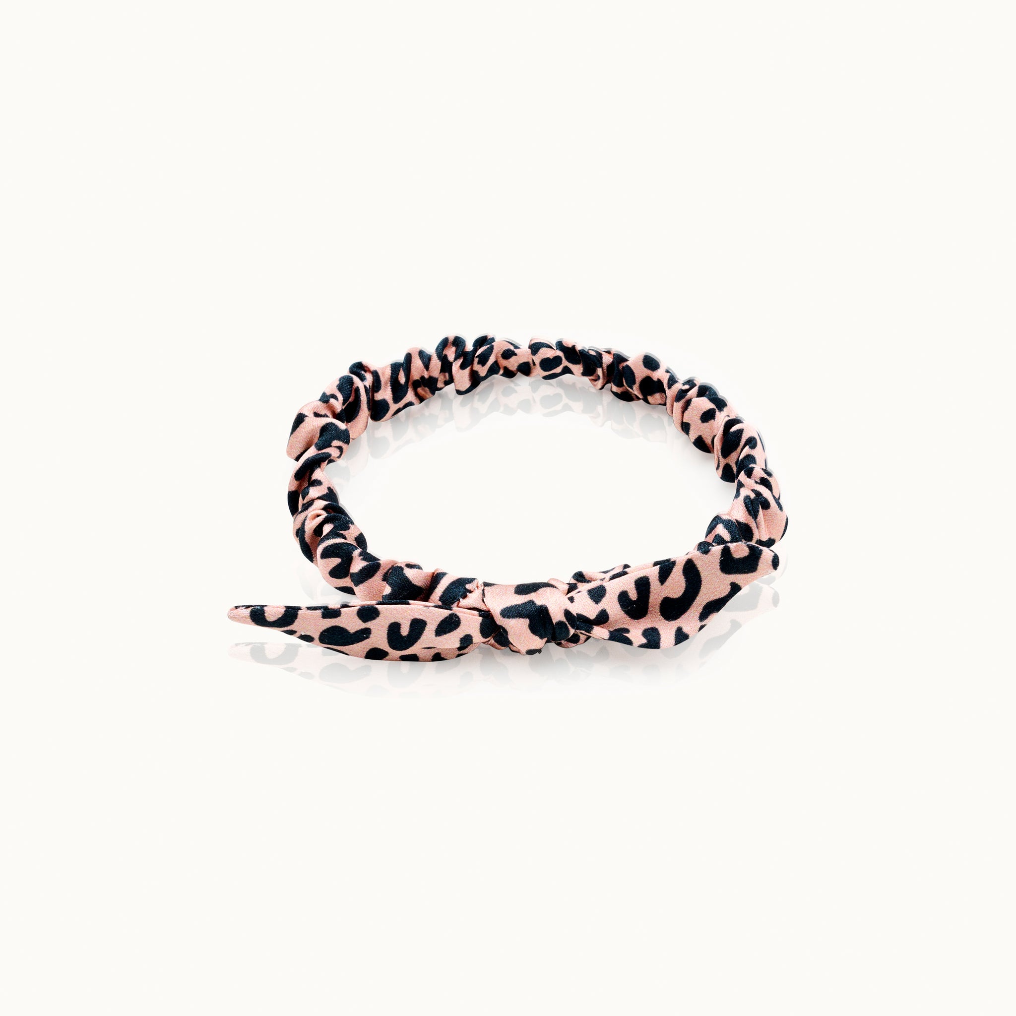 Scrunchie Seide Bunny Pink Leopard