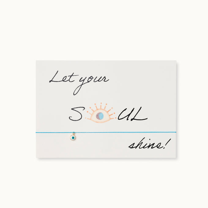 Armband-Karte: Let your soul shine