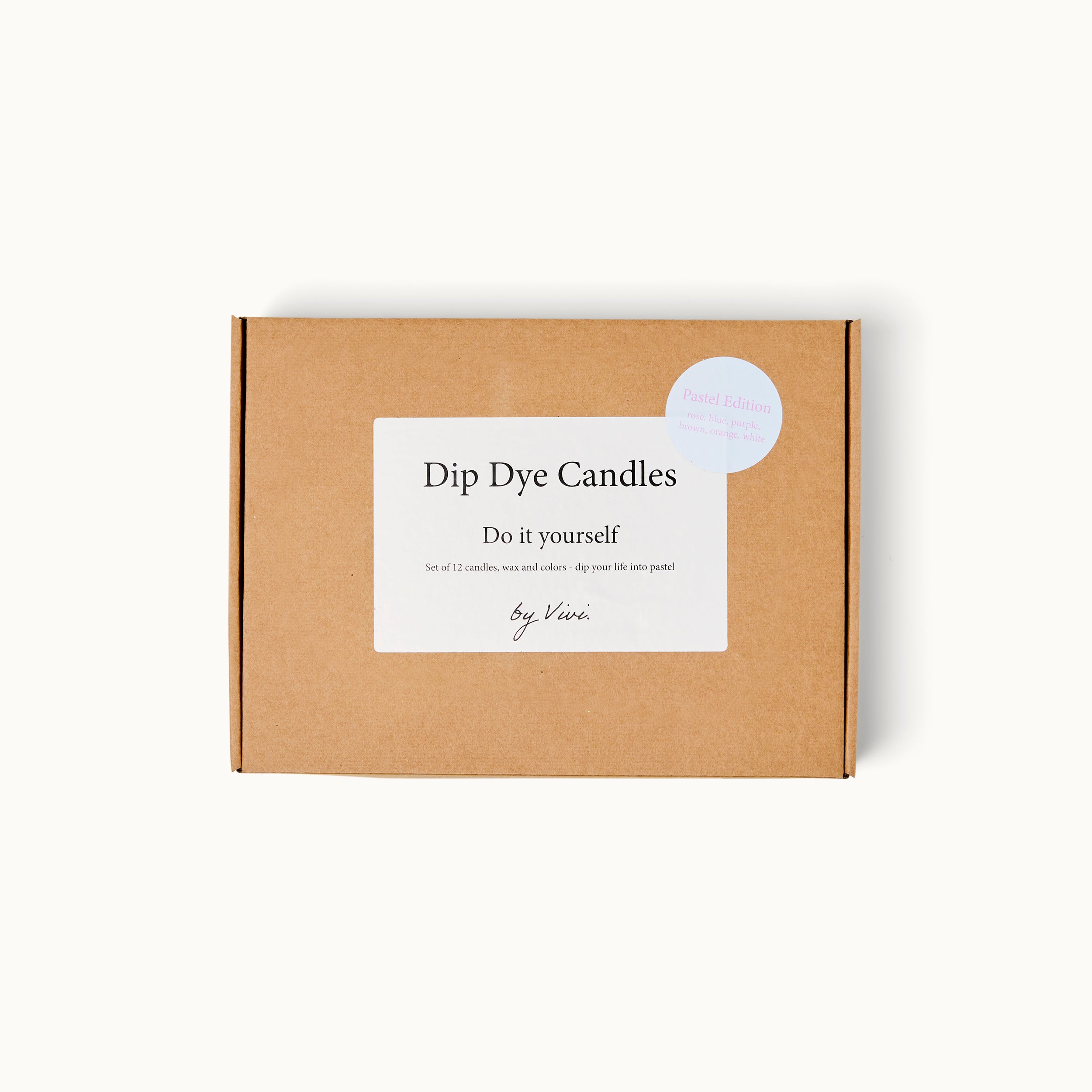 DIY Box Dip Dye Kerzen: Pastell Edition