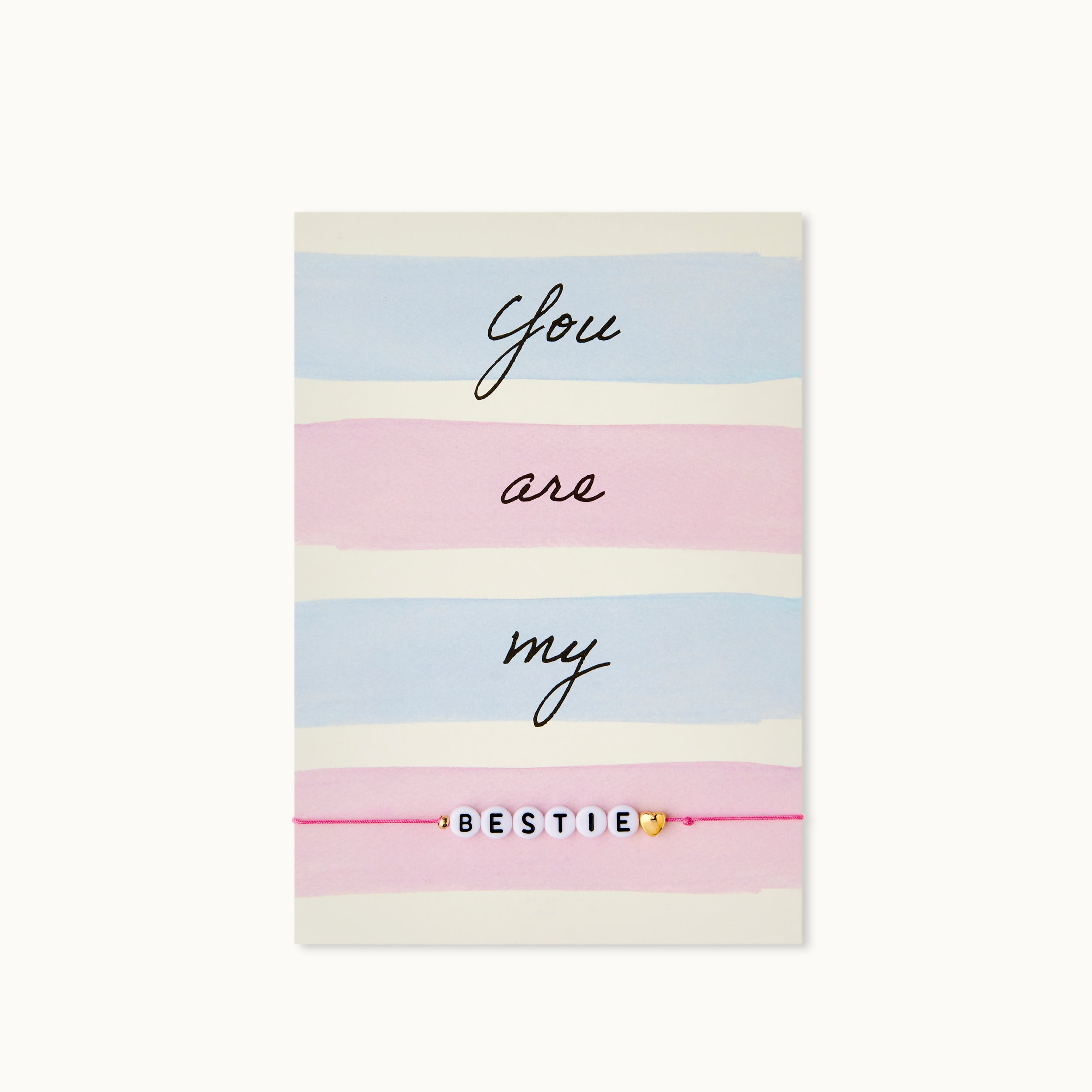 Armband- Karte: You are my bestie