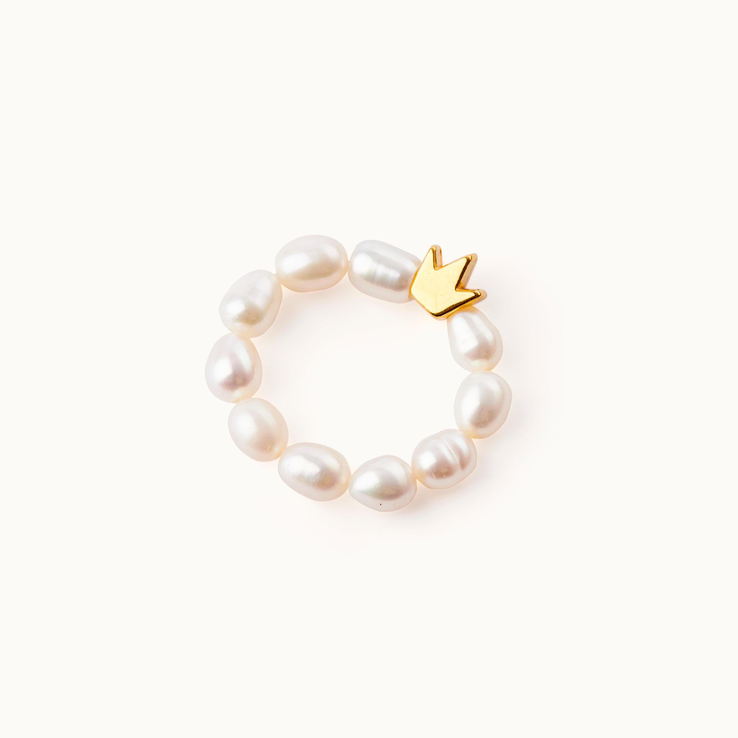 Pearl ring of freshwater pearls The Cecelia