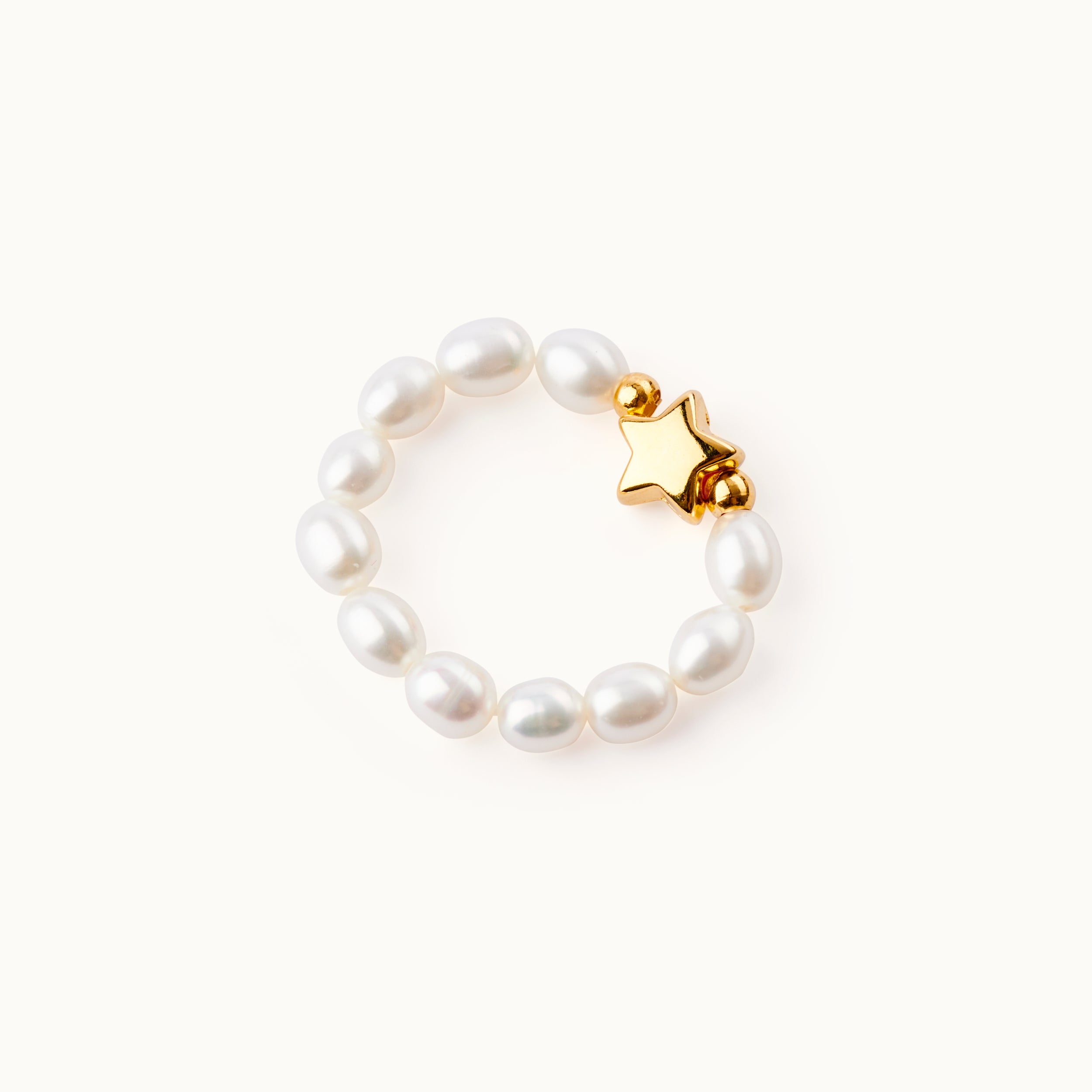 Pearl ring of freshwater pearls The Star