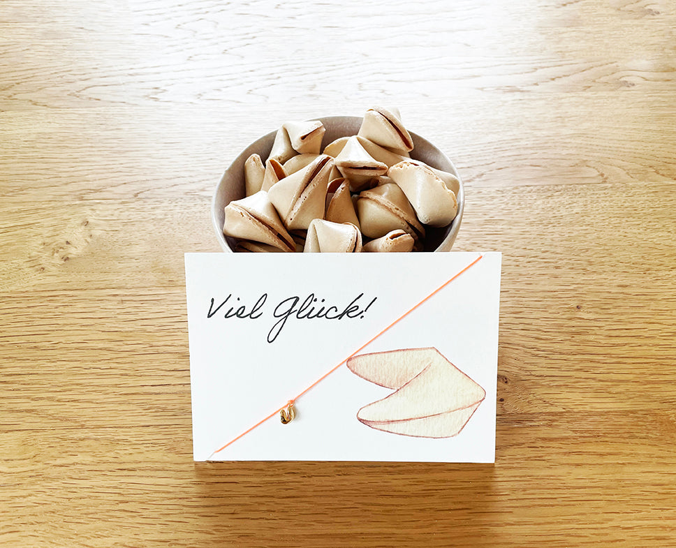 Bracelet Card: Good luck - Fortune Cookie