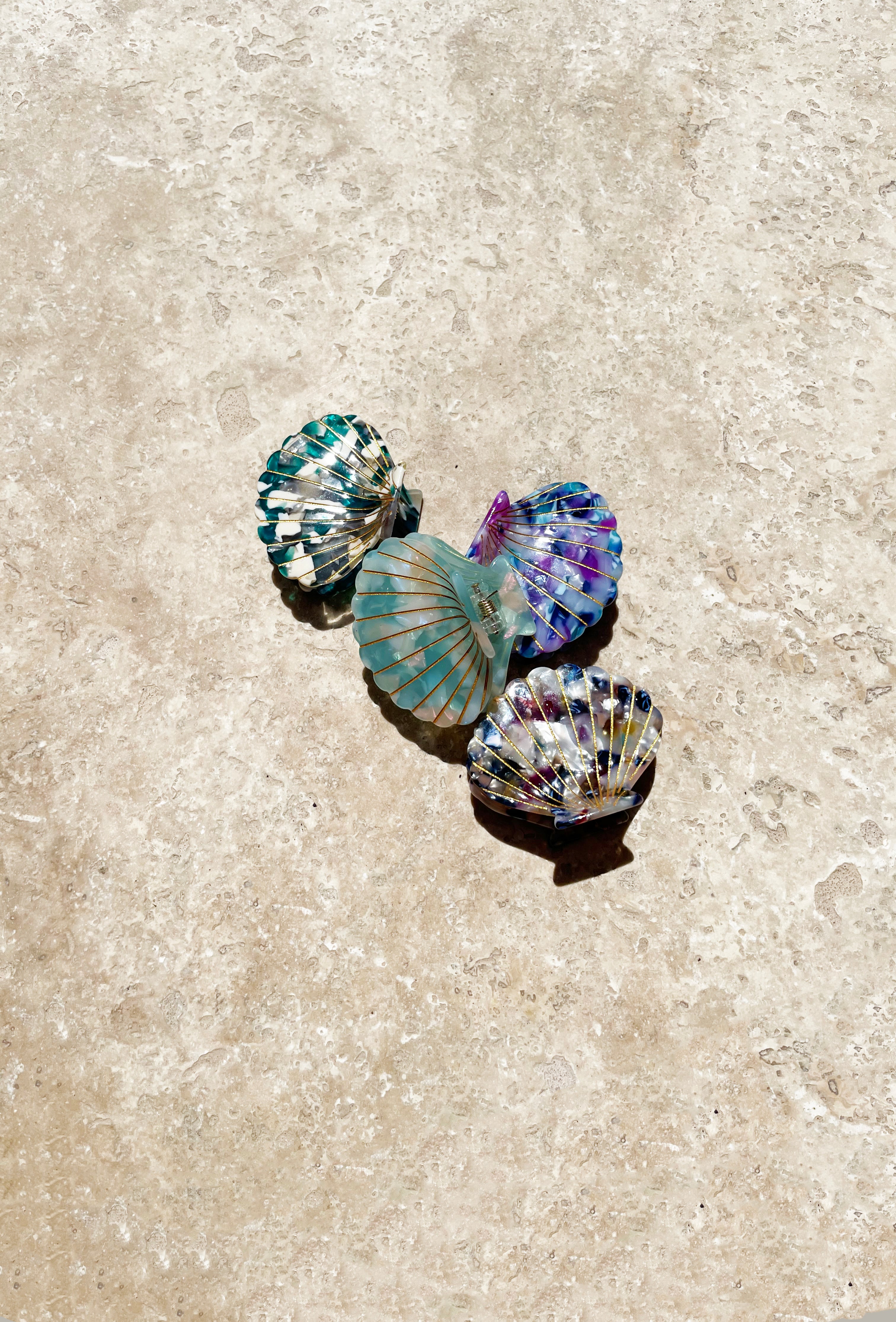 Hair Clip Shell Turquoise