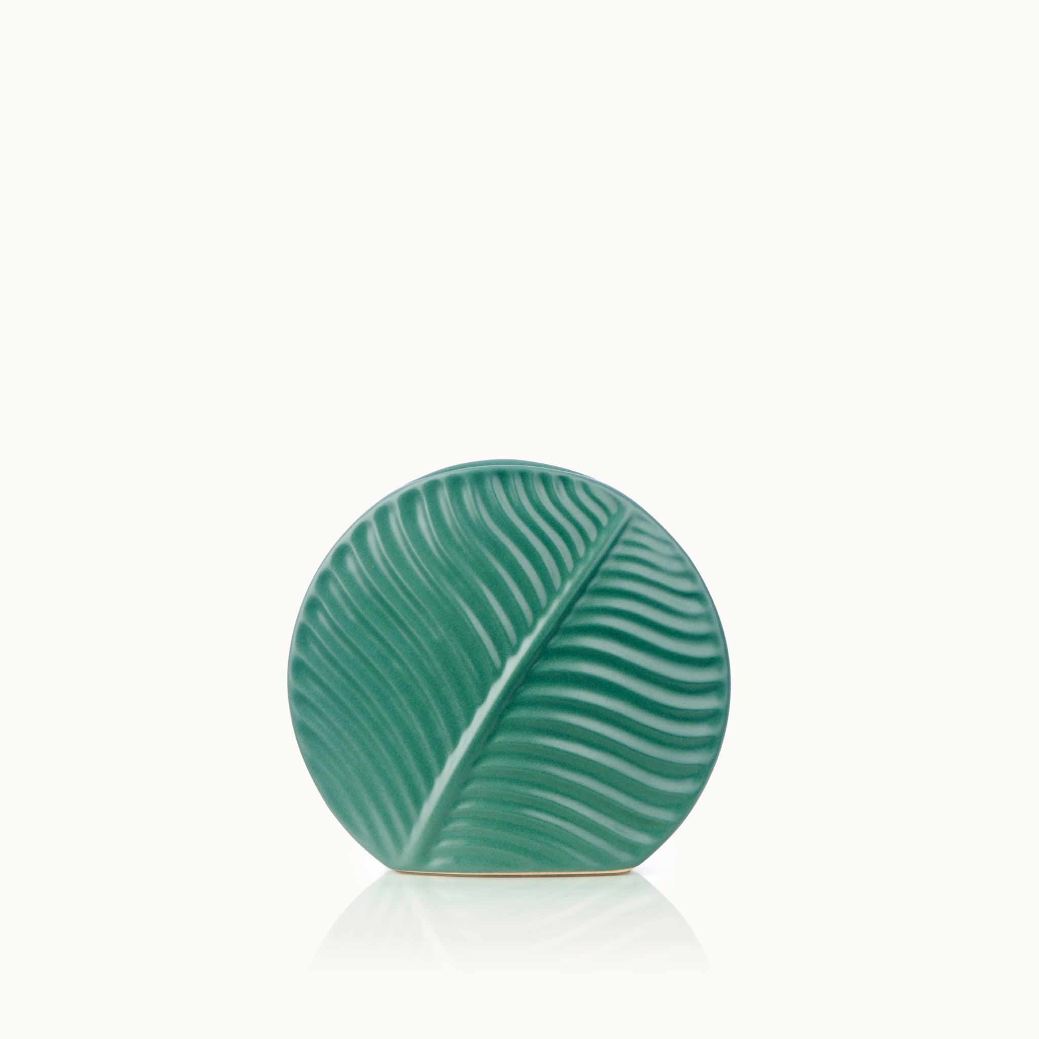 Vase Leaf grün-S
